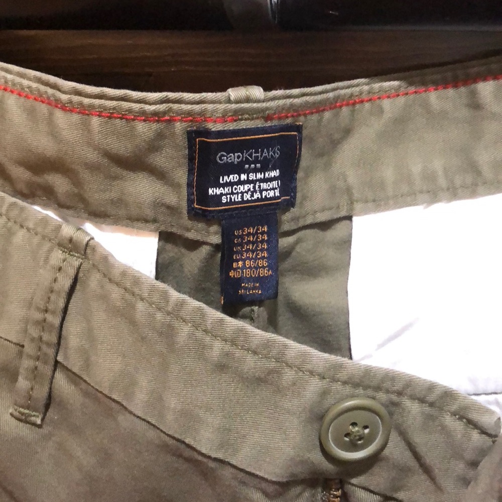 Gap Lived-in slim khakis